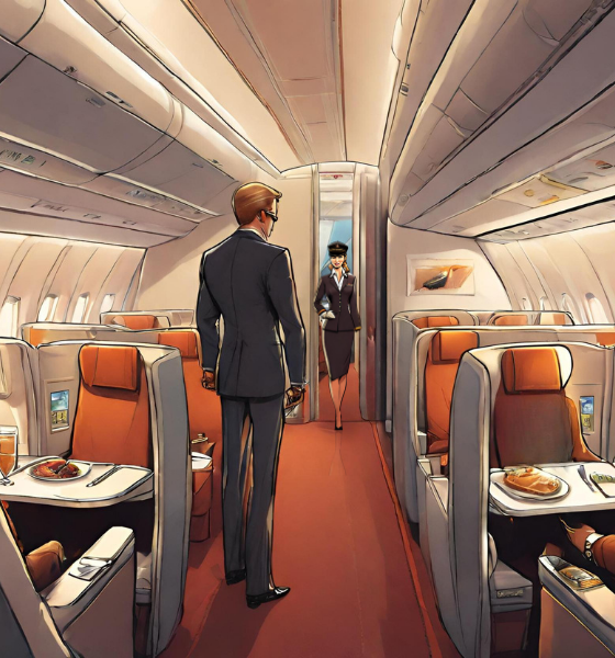 Comparison between First Class and Business Class flight experience